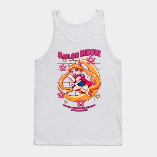 Magical meow kitty moon warrior Tank Top